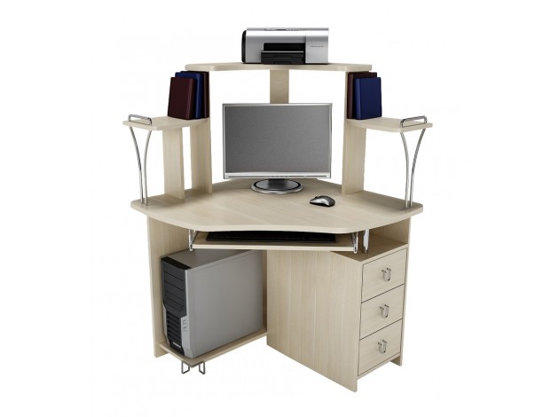 Угловой компьютерный стол Фортуна-35 Витра ― Покупки для семьи и дома